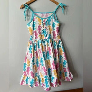Eleanor Rose Seahorse  Dress | Colourful “Judy Style” | 14-16 Girls